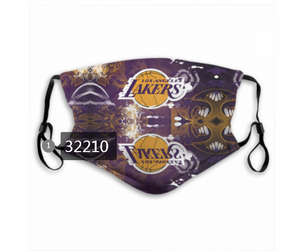 NBA 2020 Los Angeles Lakers14 Dust mask with filter->nba dust mask->Sports Accessory
